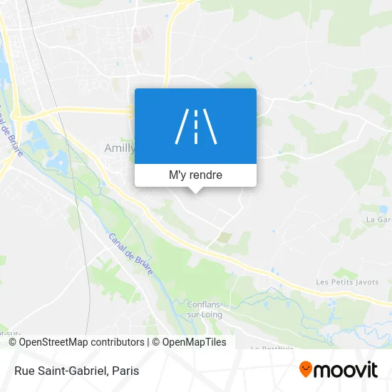 Rue Saint-Gabriel plan