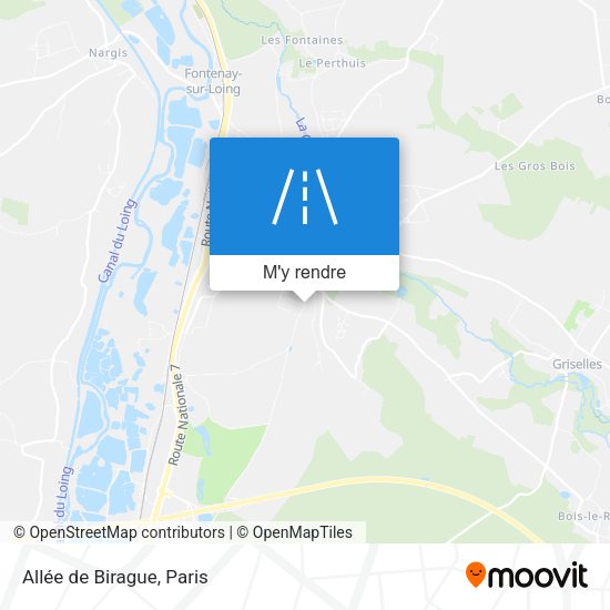 Allée de Birague plan