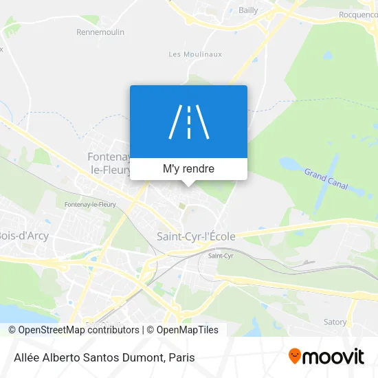 Allée Alberto Santos Dumont plan