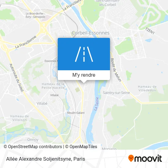 Allée Alexandre Soljenitsyne plan
