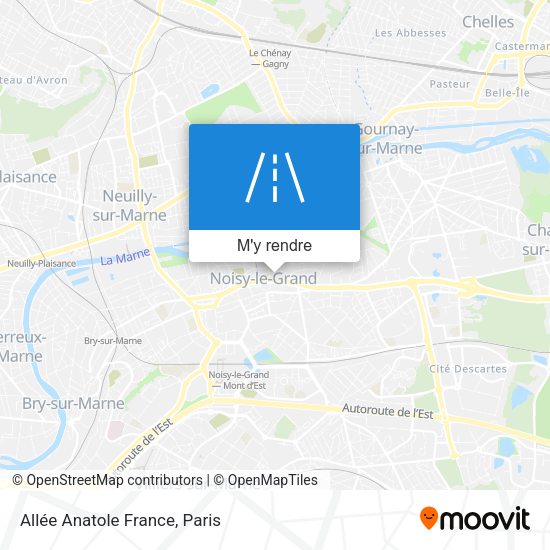 Allée Anatole France plan