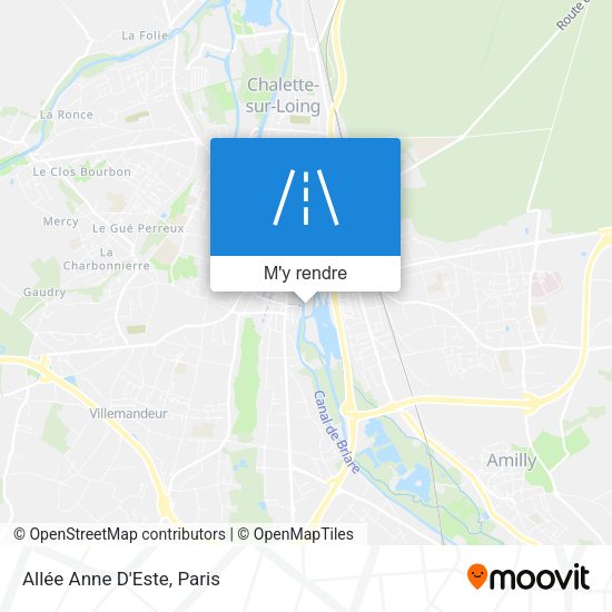 Allée Anne D'Este plan