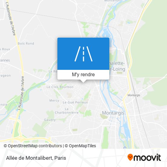 Allée de Montalibert plan