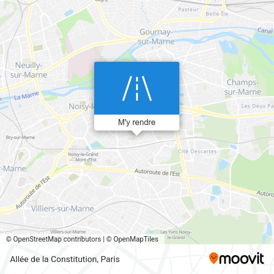 Allée de la Constitution plan