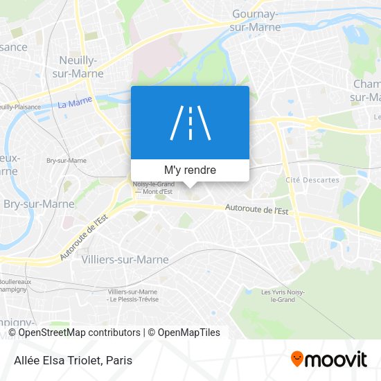 Allée Elsa Triolet plan