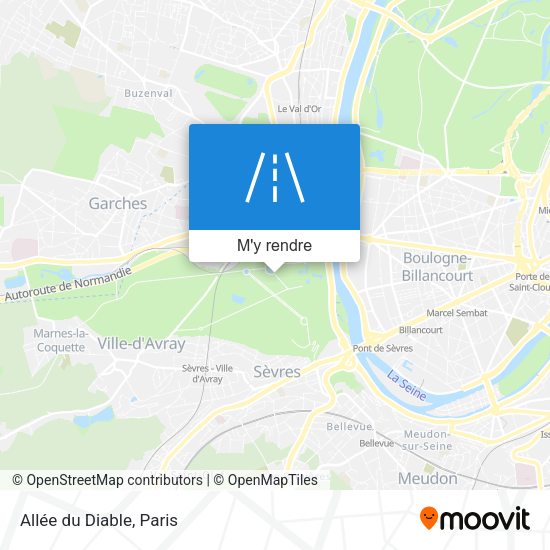 Allée du Diable plan