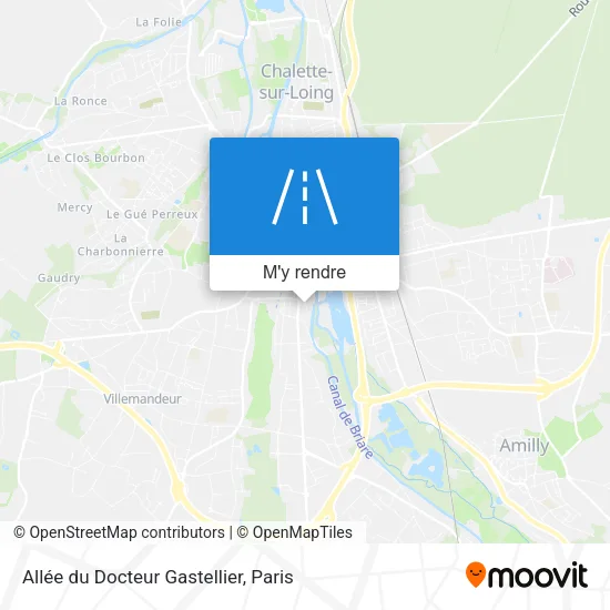 Allée du Docteur Gastellier plan