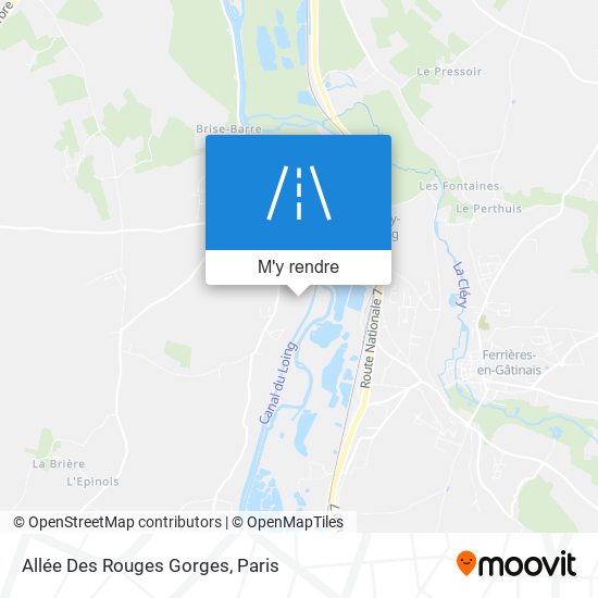 Allée Des Rouges Gorges plan