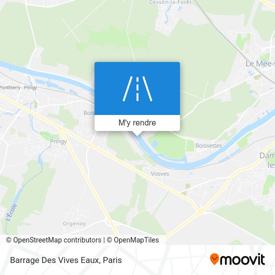 Barrage Des Vives Eaux plan