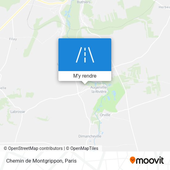 Chemin de Montgrippon plan