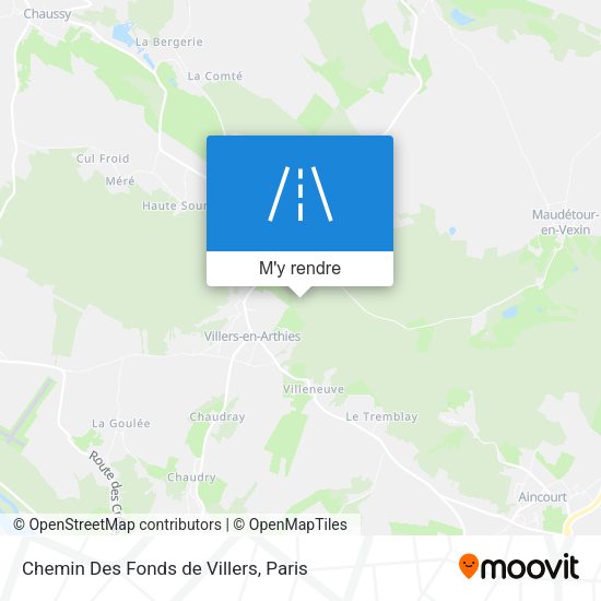 Chemin Des Fonds de Villers plan