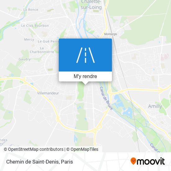 Chemin de Saint-Denis plan