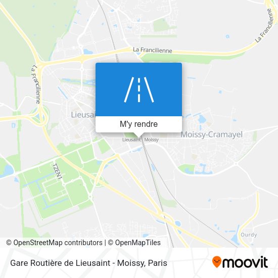 Gare Routière de Lieusaint - Moissy plan