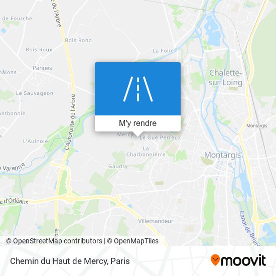 Chemin du Haut de Mercy plan