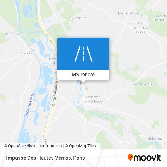 Impasse Des Hautes Vernes plan