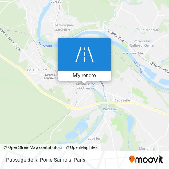 Passage de la Porte Samois plan