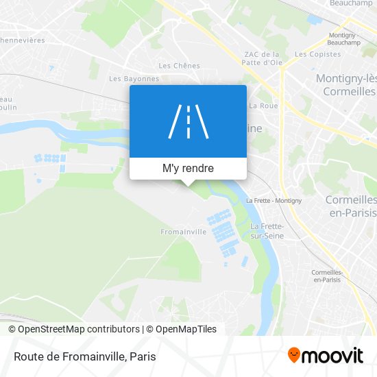 Route de Fromainville plan