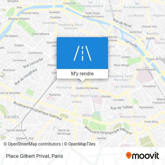 Place Gilbert Privat plan