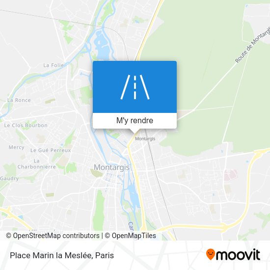 Place Marin la Meslée plan