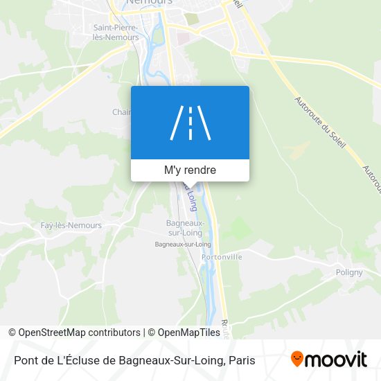 Pont de L'Écluse de Bagneaux-Sur-Loing plan