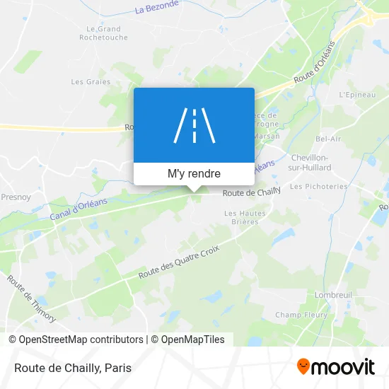 Route de Chailly plan