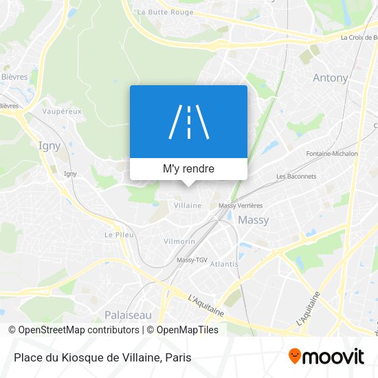 Place du Kiosque de Villaine plan