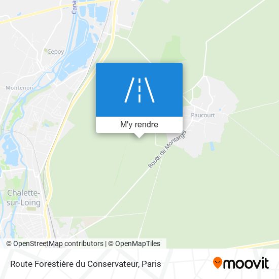 Route Forestière du Conservateur plan