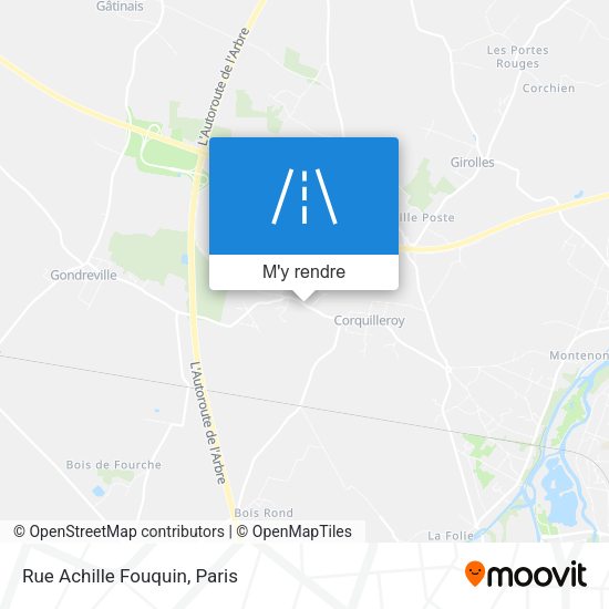 Rue Achille Fouquin plan