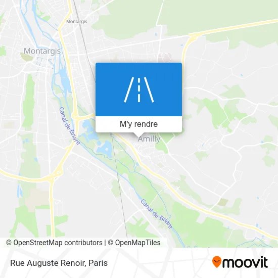 Rue Auguste Renoir plan