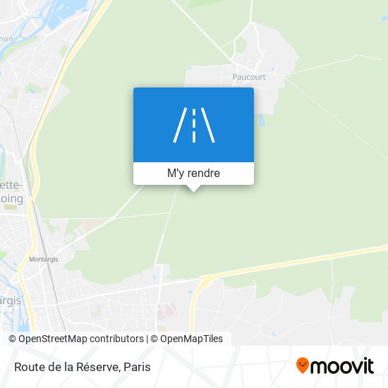 Route de la Réserve plan