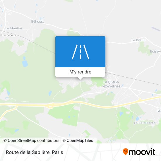 Route de la Sablière plan