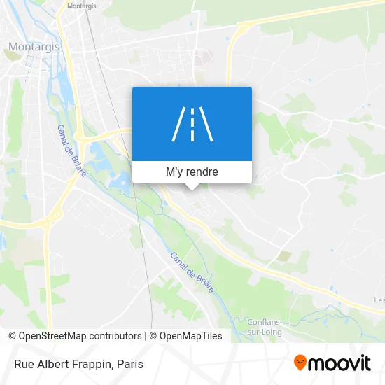 Rue Albert Frappin plan