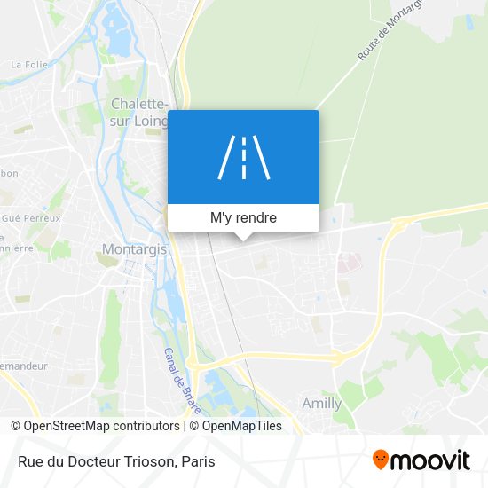 Rue du Docteur Trioson plan