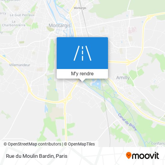 Rue du Moulin Bardin plan