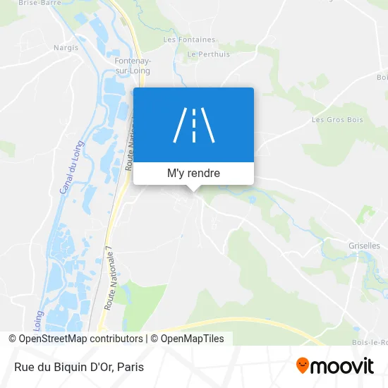 Rue du Biquin D'Or plan