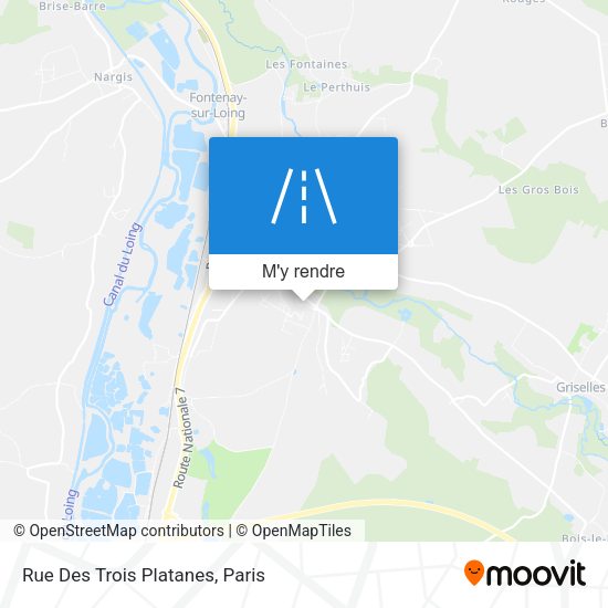 Rue Des Trois Platanes plan