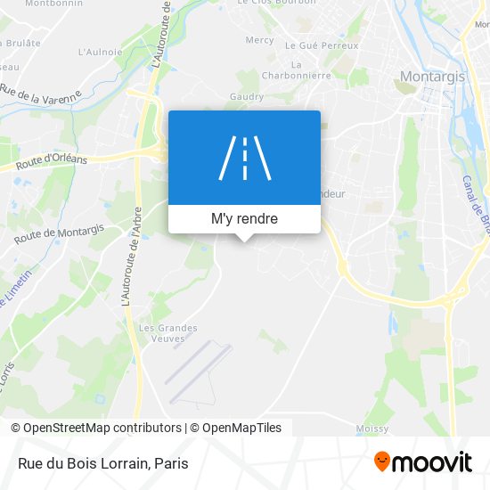 Rue du Bois Lorrain plan