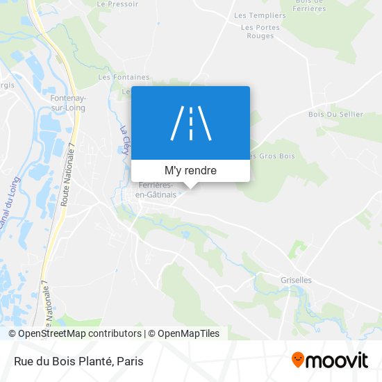 Rue du Bois Planté plan
