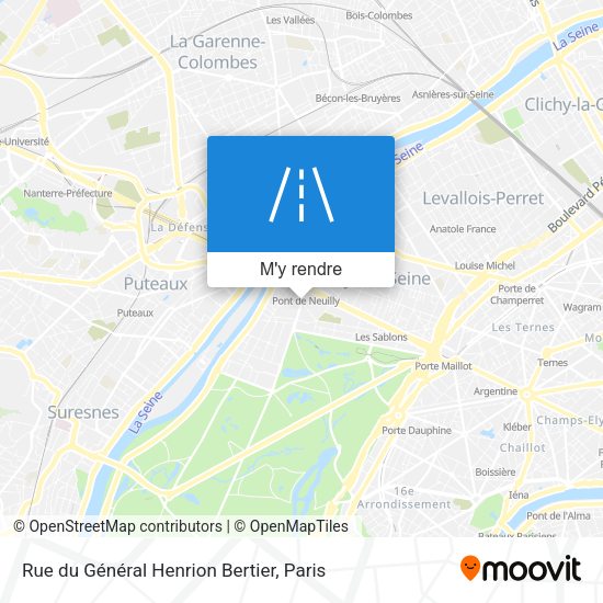 Rue du Général Henrion Bertier plan