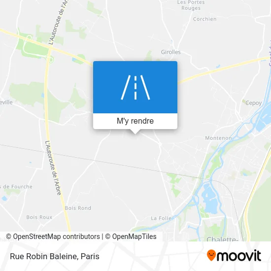 Rue Robin Baleine plan