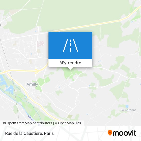 Rue de la Caustière plan