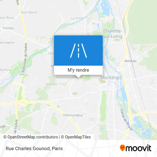 Rue Charles Gounod plan