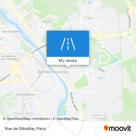 Rue de Gibraltar plan