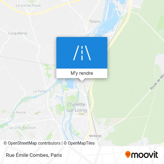 Rue Émile Combes plan