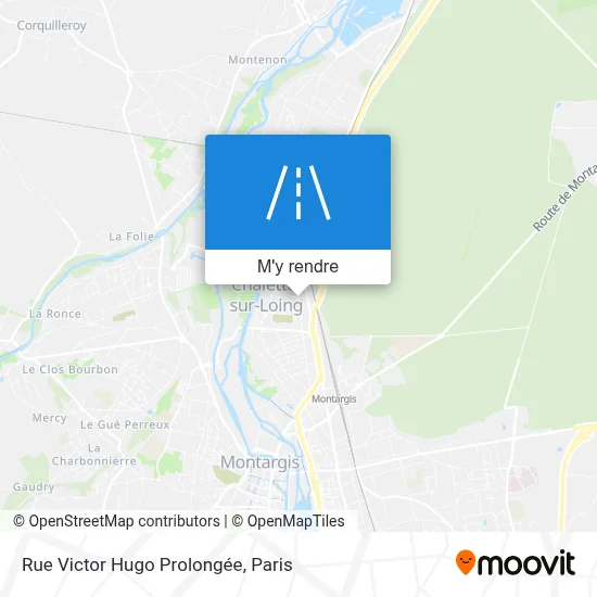 Rue Victor Hugo Prolongée plan