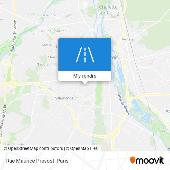 Rue Maurice Prévost plan
