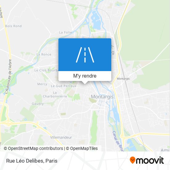 Rue Léo Delibes plan