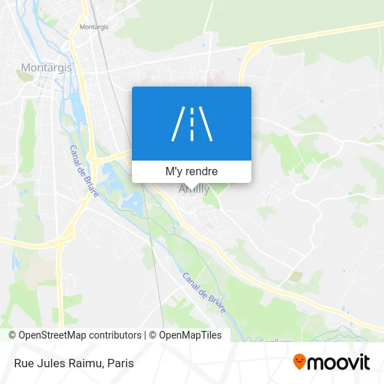 Rue Jules Raimu plan