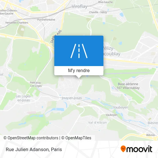 Rue Julien Adanson plan