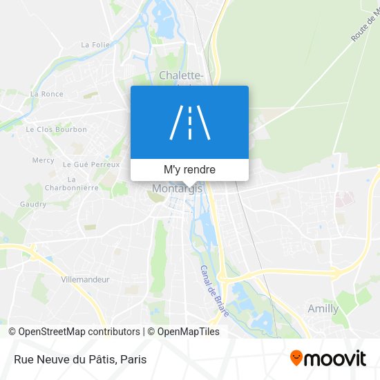 Rue Neuve du Pâtis plan